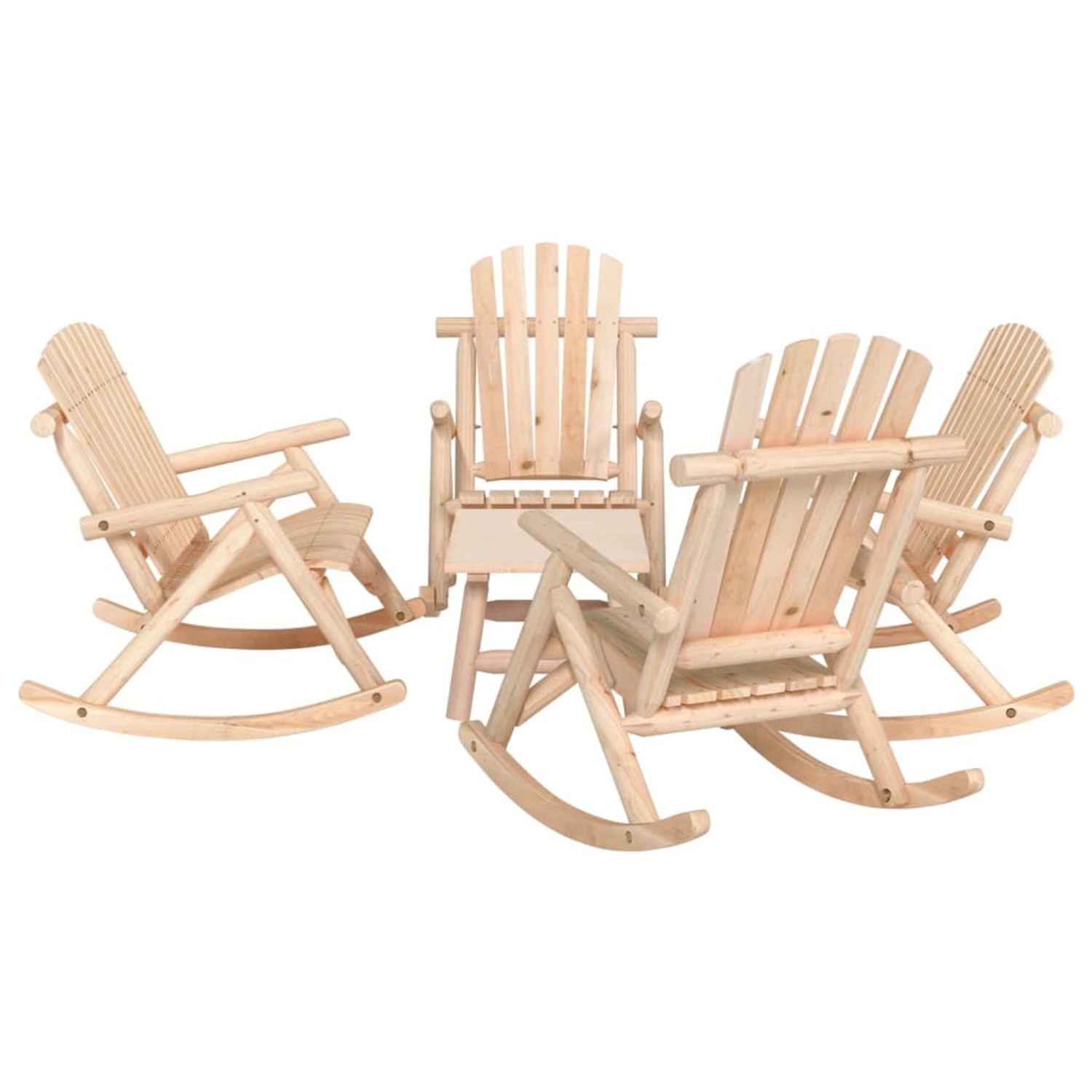 vidaXL 5-Tlg Garten-Lounge-Set Massivholz Fichte 3185529