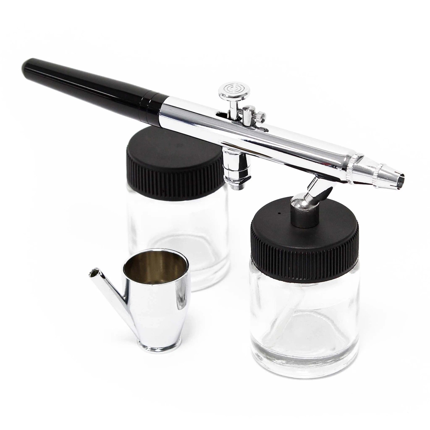 Wiltec Airbrush Pistole T. 128 Double Action Spritzpistole Druckluft 0,35Mm Düse