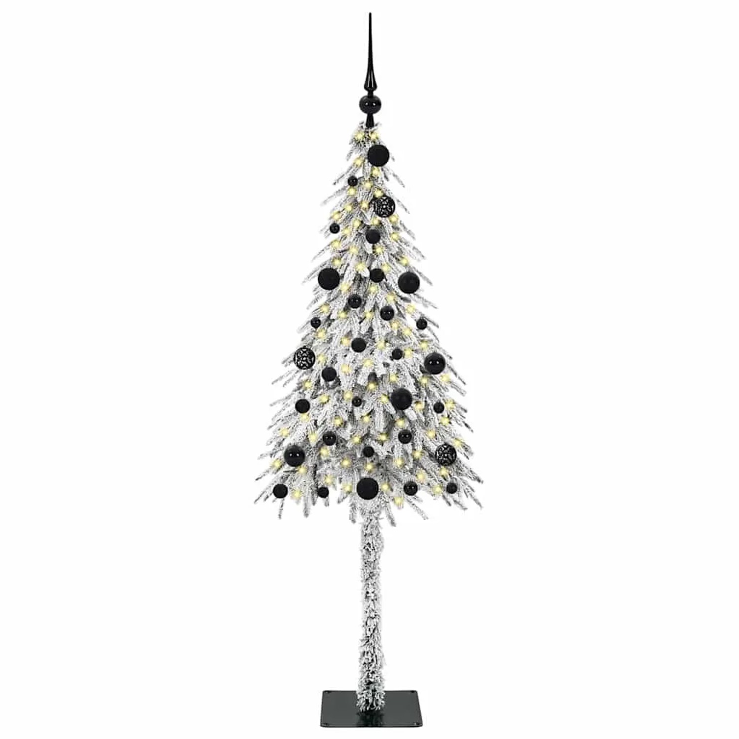 vidaXL Weihnachtsbaum mit 150 LEDs Weiß 150 cm PE und Stahl 3396217
