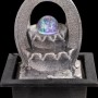 Grauer Globo LED-Brunnen Albert, Design-Tischlampe mit RGB-Farbwechsel.