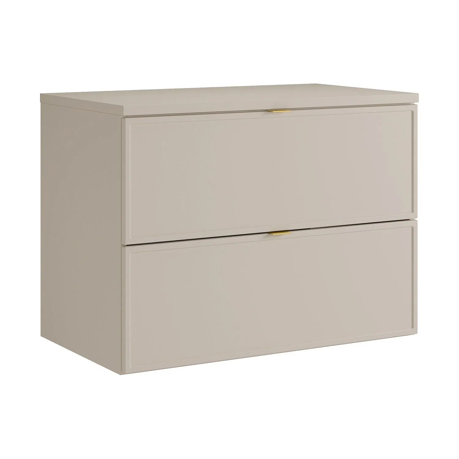 Vente-unique Waschbeckenunterschrank Ondil Beige 80 cm