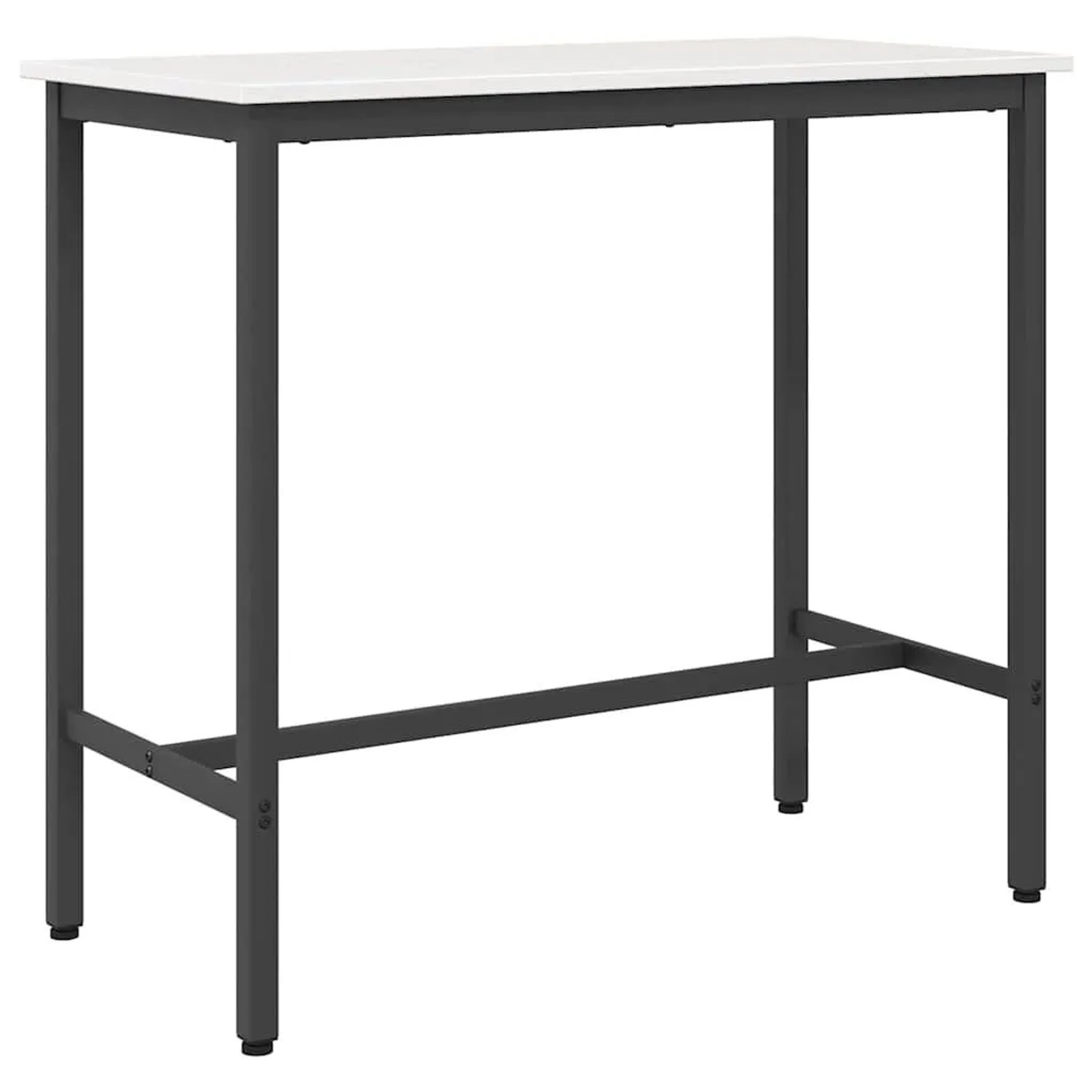 vidaXL Tisch Weiß 100 x 50 x 91 cm Ingenieure Holz und Stahl 873781