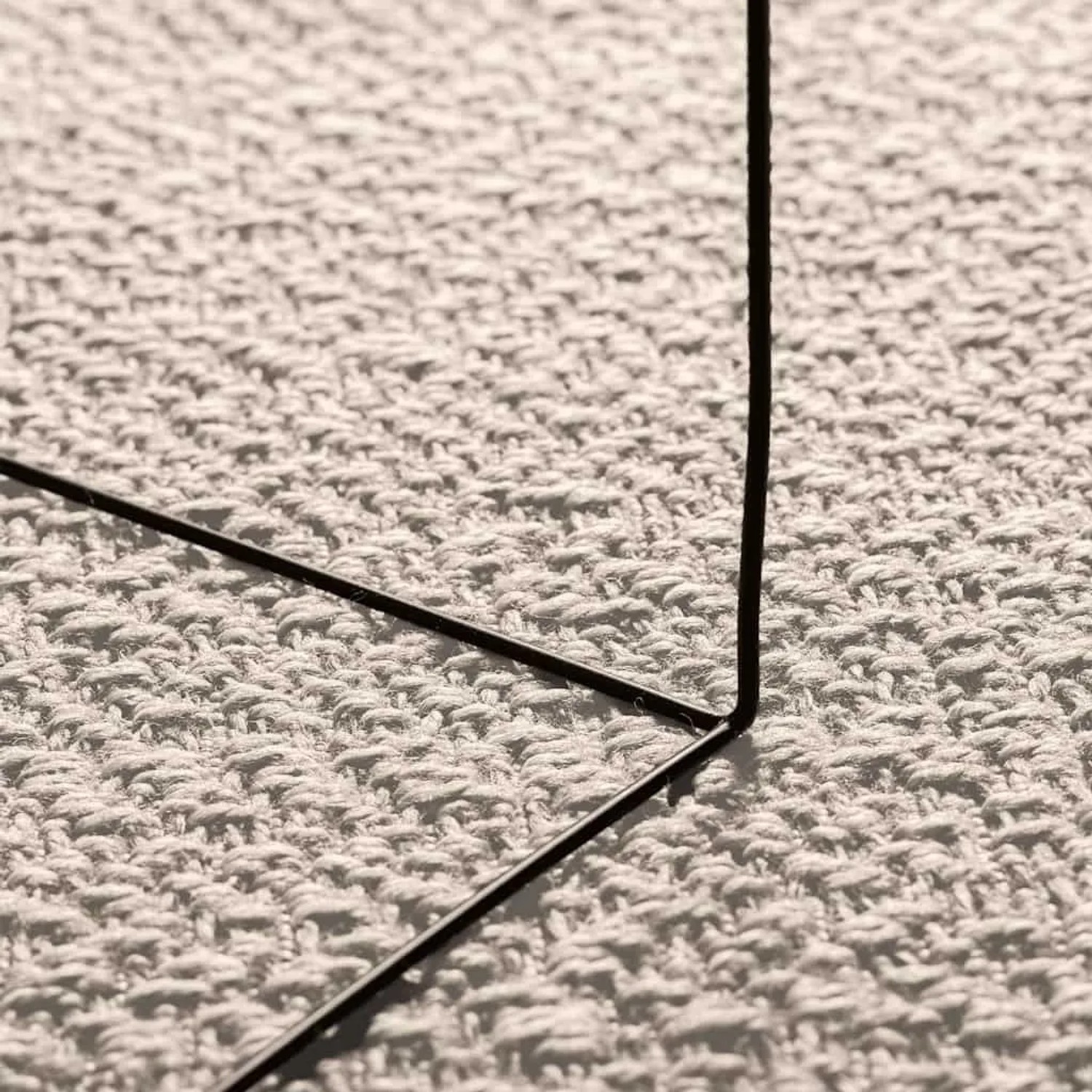 vidaXL Teppich ZIZUR Creme 200x200 cm Jute-Optik Indoor und Outdoor 4010367_4