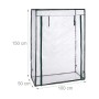 Relaxdays Tomatengewächshaus Stahl PVC Transparent Bodenlos 150 cm x 100 cm x 50 cm 2 kg_4