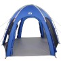 Azurblaues vidaXL Poolzelt mit Kuppeldach aus Polyester, ideal als Pavillon für Garten oder Terrasse.