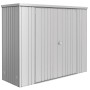 Biohort Geräteschrank Gr. 230, silber-metallic, mit Doppeltür. Gartenschrank aus Metall.