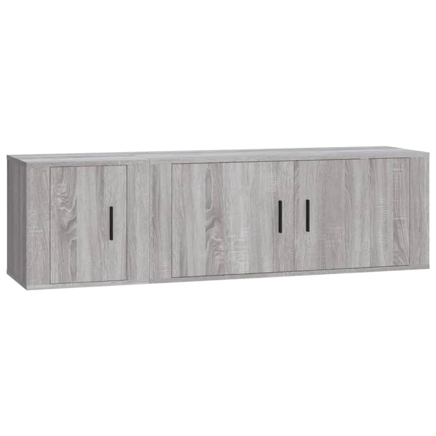 vidaXL 2-Tlg TV-Schrank-Set Grau Sonoma Holzwerkstoff 3188428