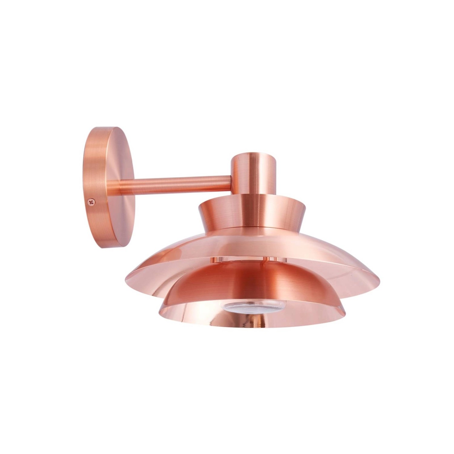 Lucande Wandleuchte Außen Thais 10025915 Spritzwassergeschützt Modern in Kupfer aus Edelstahl 1-flammig E14