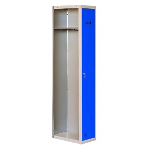 PROREGAL Spind AMEGO HxBxT 180 x 40 x 50 cm 1 Abteil Anbaumodul Grau-Blau Schließfach Garderobe