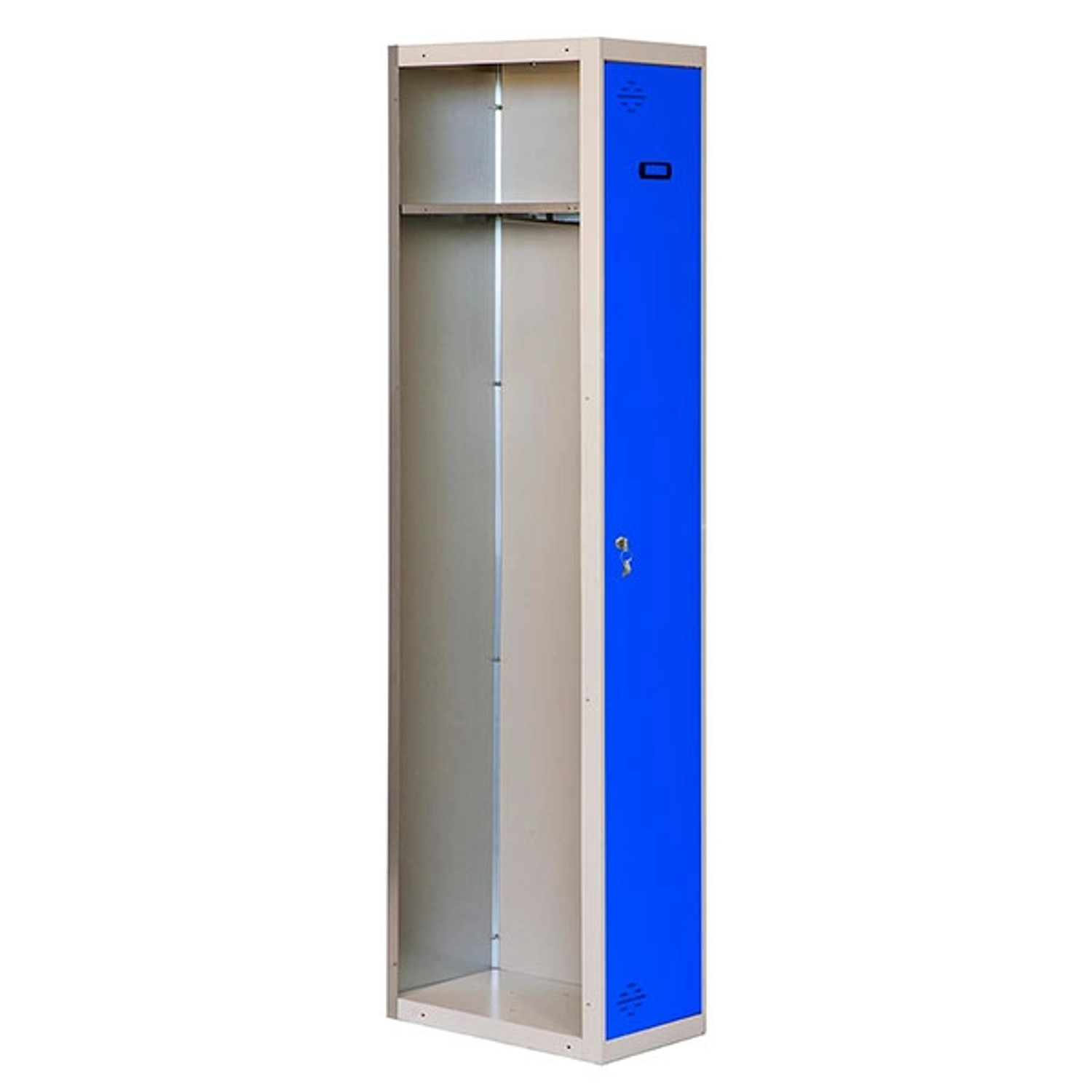 PROREGAL Spind AMEGO HxBxT 180 x 40 x 50 cm 1 Abteil Anbaumodul Grau-Blau S günstig online kaufen