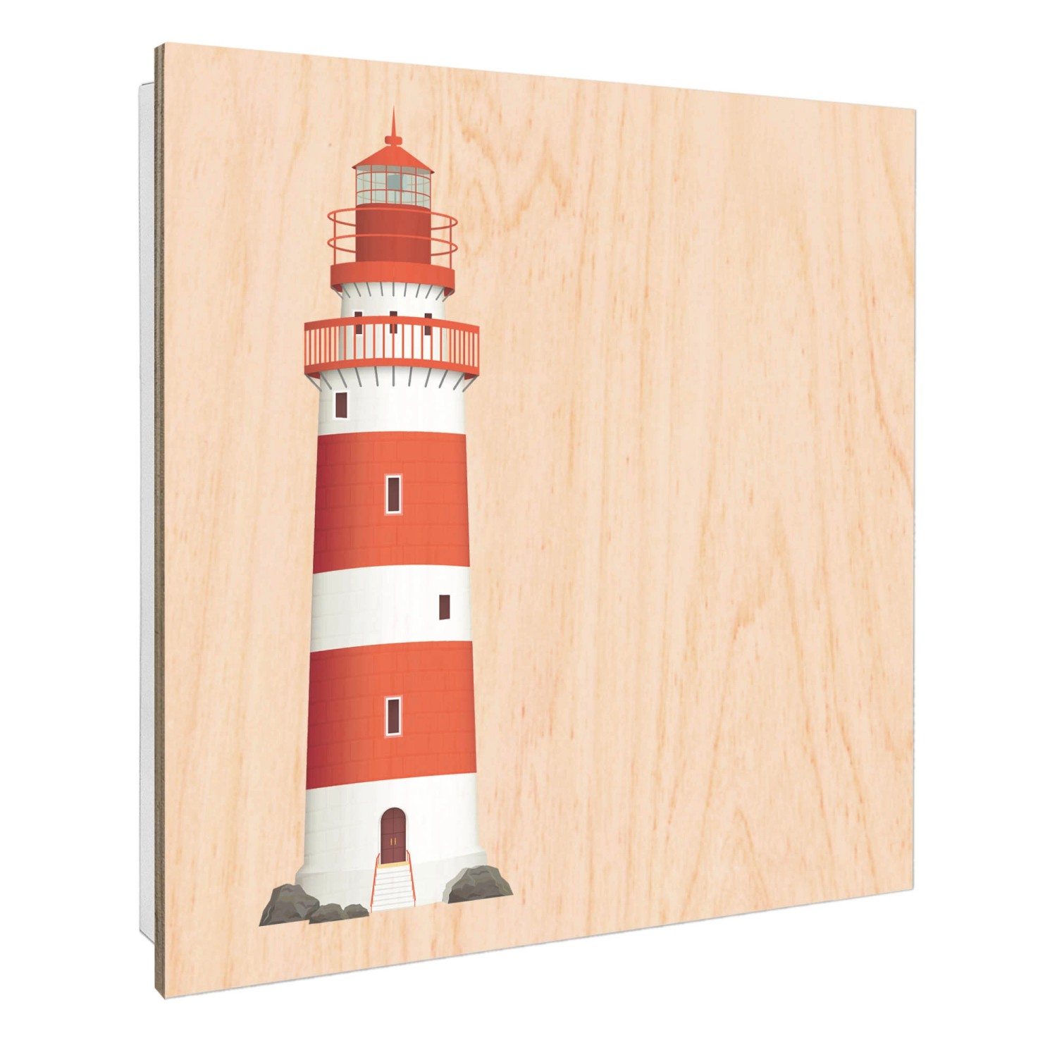 Banjado Großer Schlüsselbox Holz 30x30cm Weiß Scharnier Rechts 50 Haken Sch günstig online kaufen