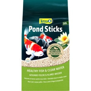 Tetra Pond Sticks 50L: Hauptfutter für Teichfische mit natürlichen Inhaltsstoffen.