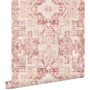 ESTAhome Tapete Orientalisches Kelim Patchwork Terrakottarosa 53 Cm X 1005 Cm 148656