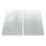 2er-Set Tulup Schneidebretter aus Milchglas, rechteckig, 30x52 cm, matte Optik.