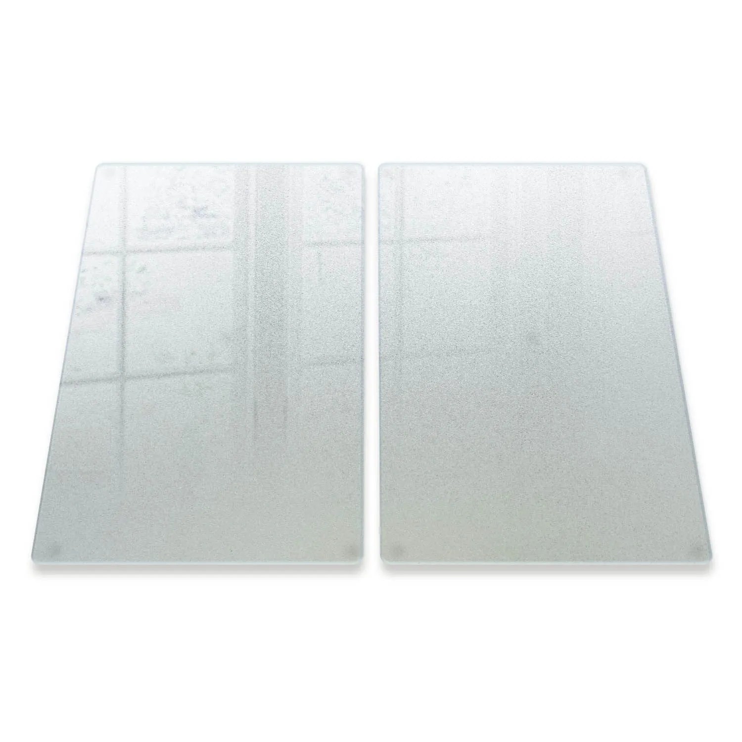Tulup Schneidebrett Milchglas Schneidebrett 2 Stück 30x52 Rechteckige Schneidebretter Schneidebrett Mattoptik