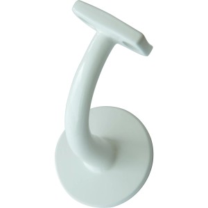 Weißer Treba Wandhalter B74 für Treppenhandläufe, Zubehör für sicheren Halt und einfache Montage.