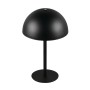 Schwarze, dimmbare LED-Tischleuchte Munoz von Reality, Ø 13 cm.