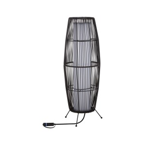 Paulmann LED Lichtobjekt Basket, braune Rattan-Optik, für Außenbeleuchtungssysteme.