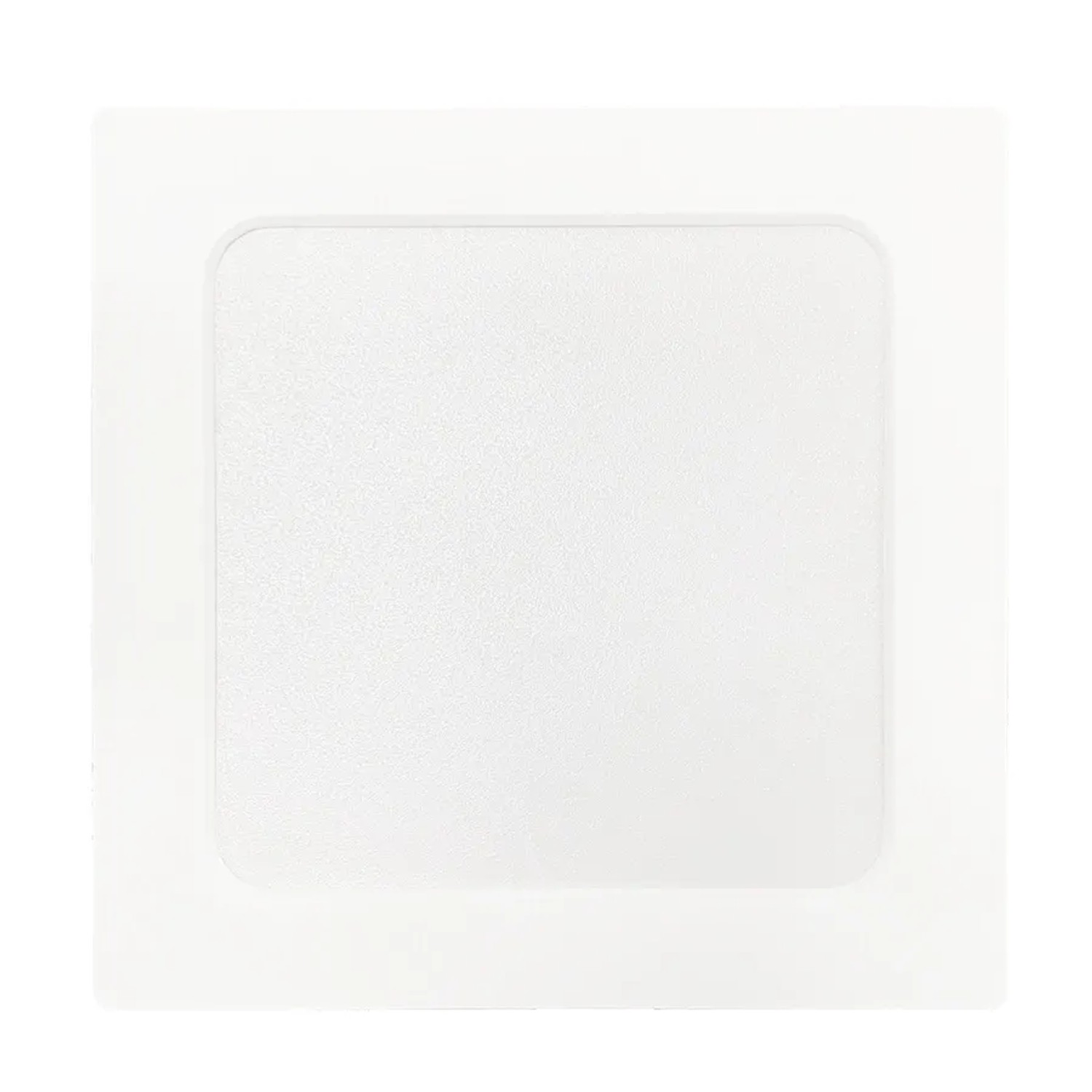 Weiße, quadratische LUXULA LED Aufbauleuchte, ultraflach, IP44-geschützt. CCT Deckenleuchte für Bad & Küche.
