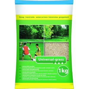 Universal-Rasensamen, 1 kg Packung für ca. 40 m² Rasenfläche.