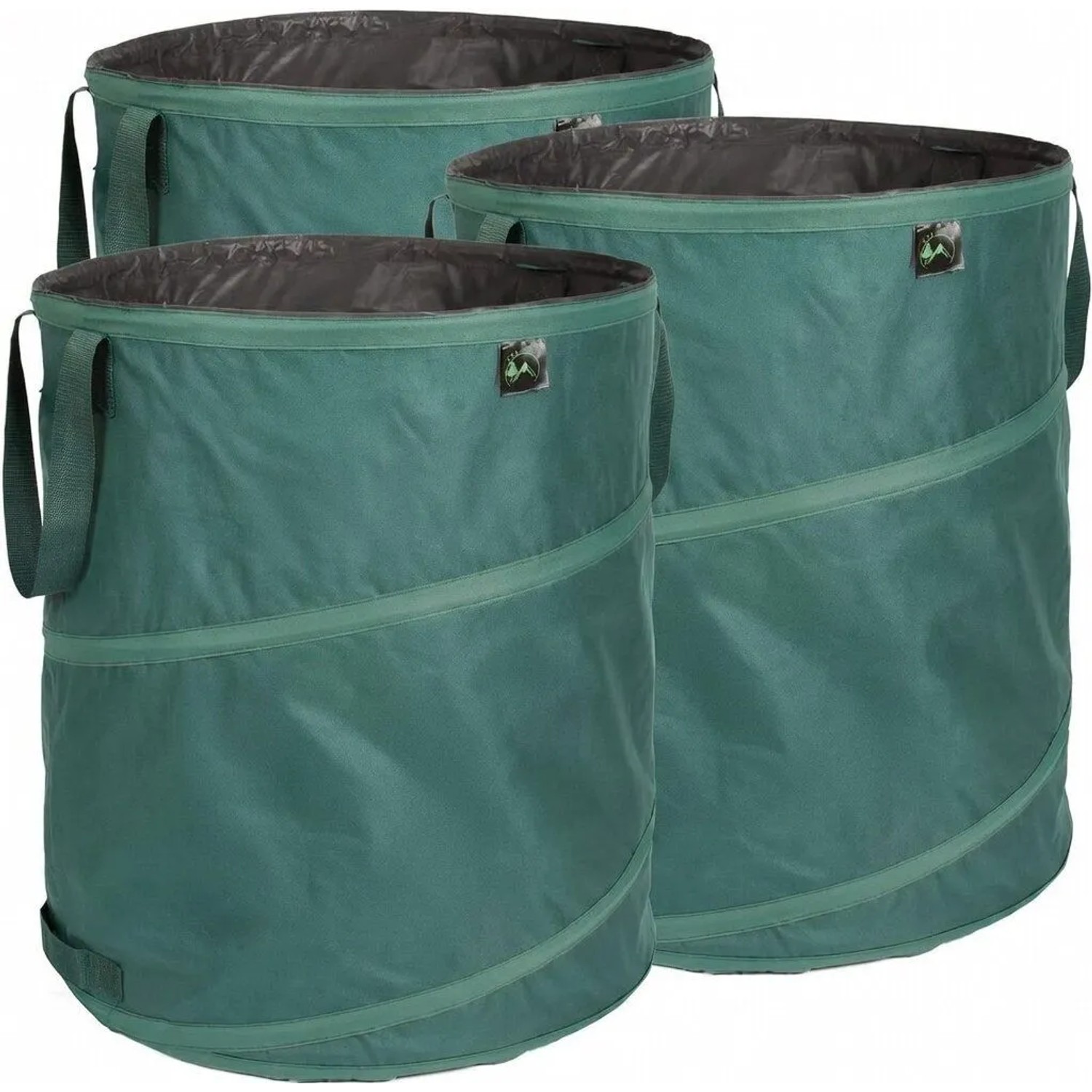 TTL GARDEN Pop-Up Laubsack Premium 160L 3er Set Selbststehend 220g/qm Gartensack Faltbar Für Laub Gras Gartenabfall