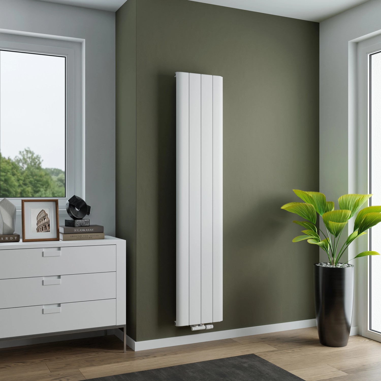 Ximax Aluminium-Heizkörper Trigo Mittenanschluss 180 cm x 37,5 cm Weiß 768 günstig online kaufen