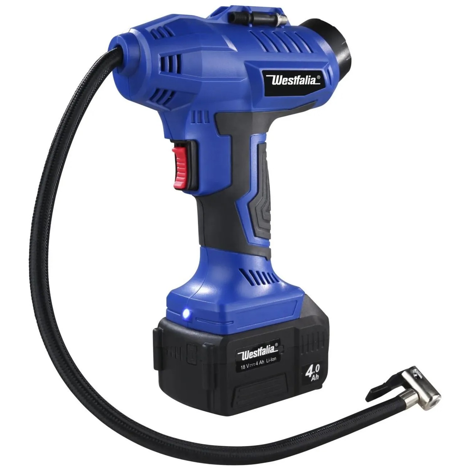 Westfalia Kabellose Luftpumpe ADLP18 18 Volt Li-Ion ohne Akku LadegerÄT