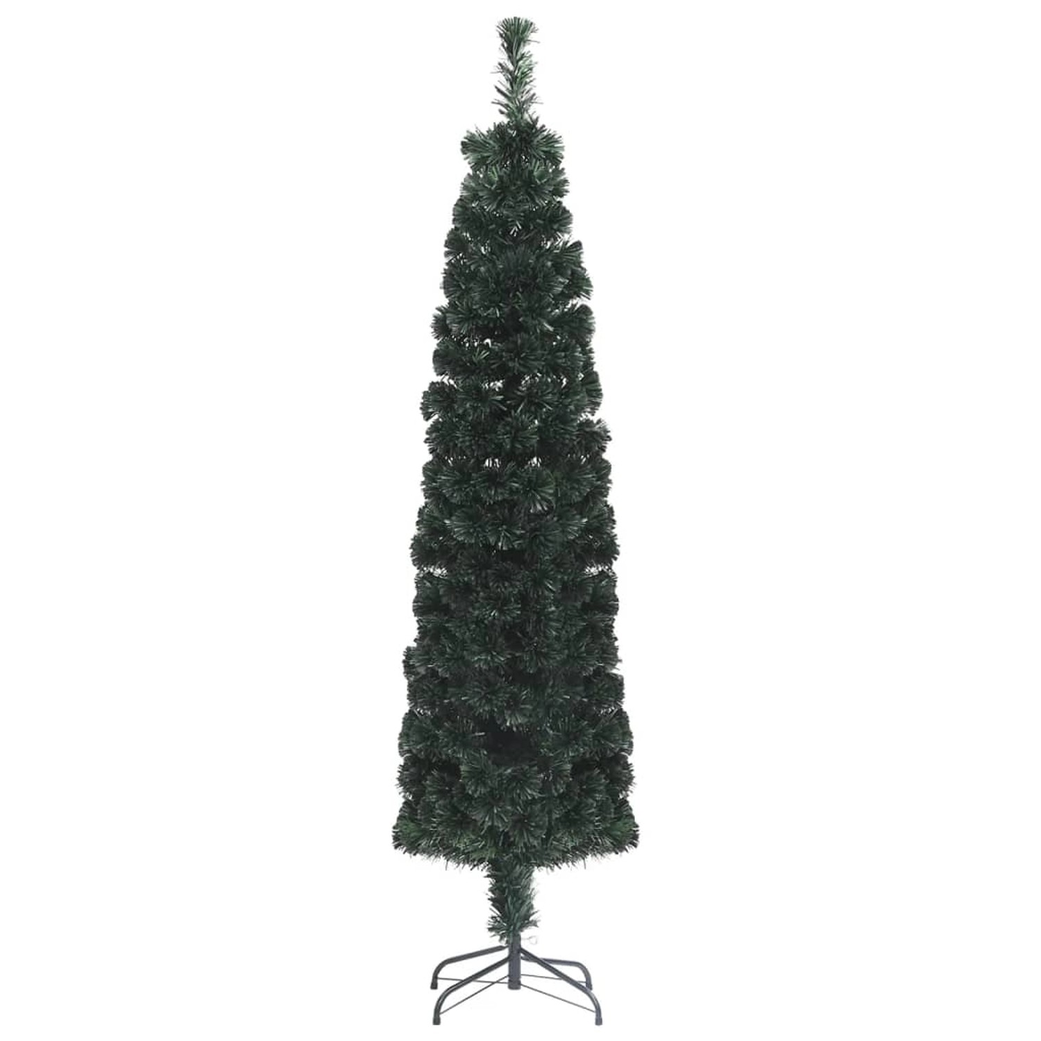vidaXL Künstlicher Weihnachtsbaum Schlank mit Ständer 150 cm Glasfaser 328444