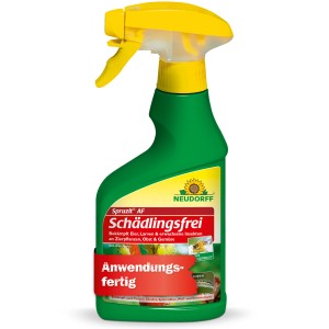 Neudorff Spruzit AF Schädlingsfrei 250ml, anwendungsfertiges Spritzmittel gegen Blattläuse und andere Schädlinge.
