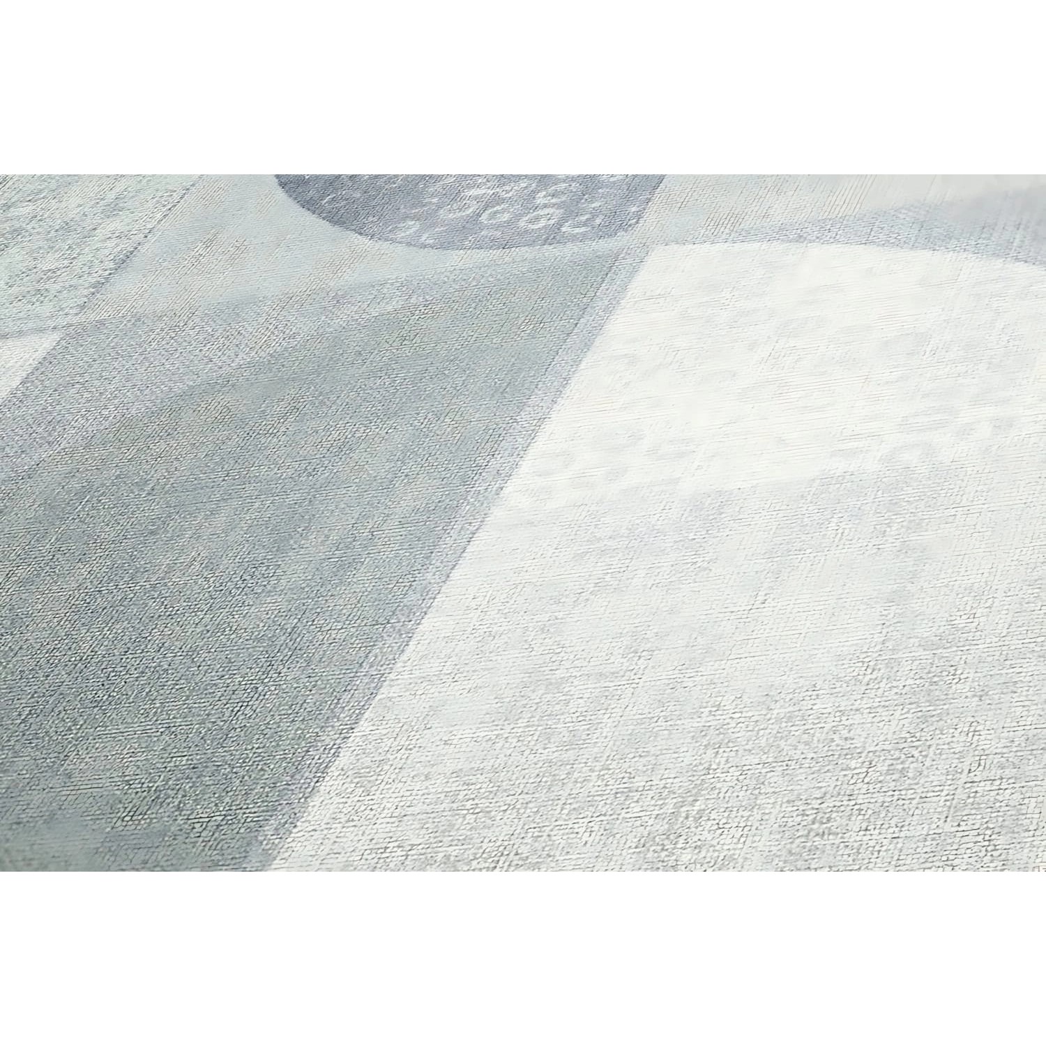 Matt graue Grafik Tapete mit geometrischem Muster von PROFHOME.