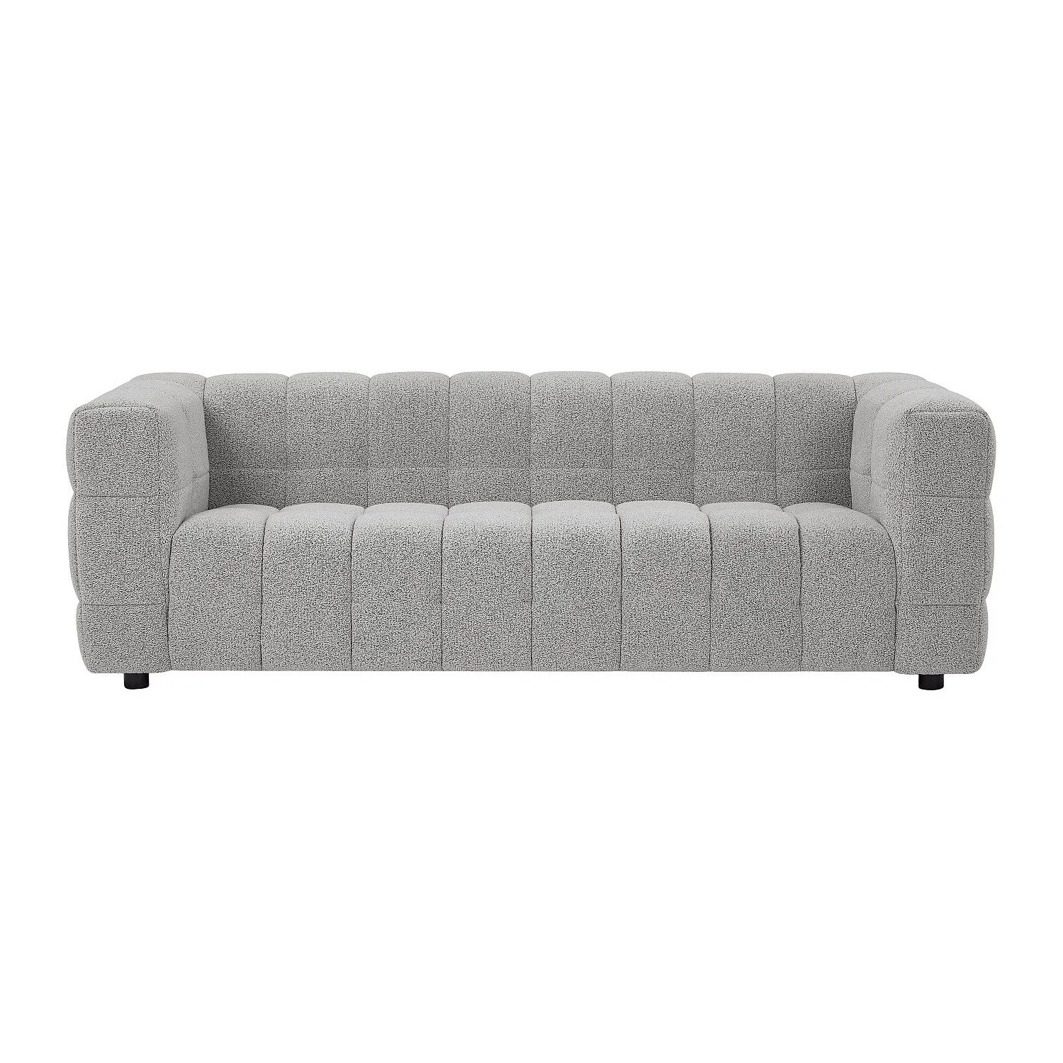 Vente-unique Sofa Ohne Schlafmöglichkeit Lerici Hellgrau 213 cm
