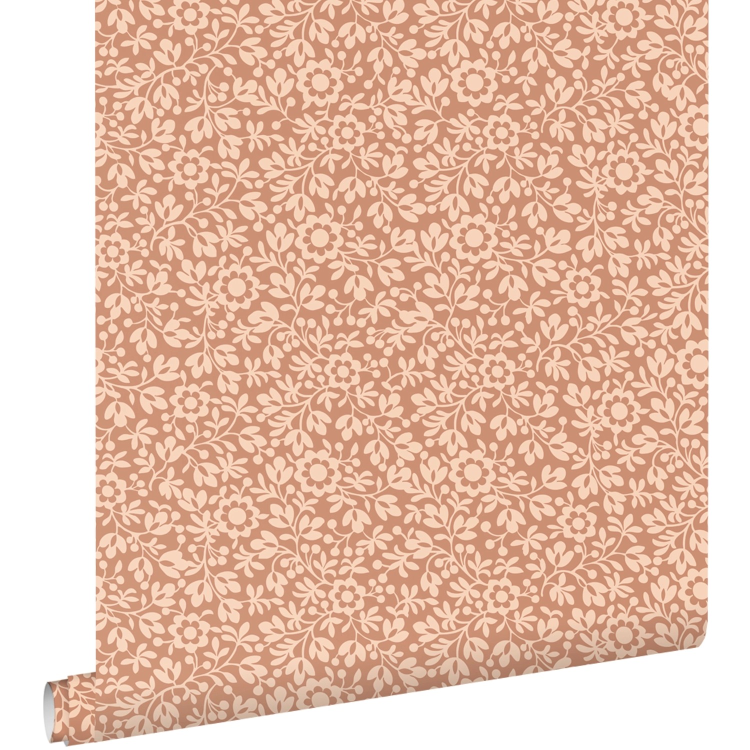 ESTAhome Tapete Blumen Terrakotta 50 X 900 Cm - 131670 günstig online kaufen