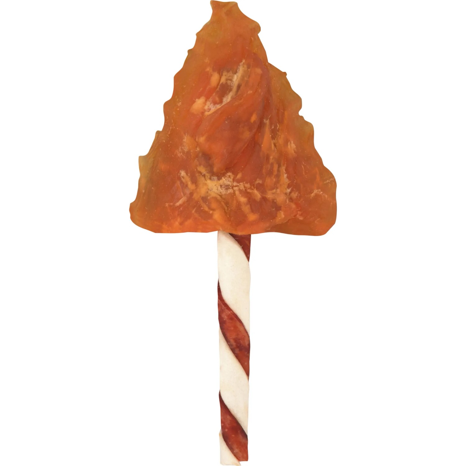 8in1 Triple Flavour Wings: Hunde-Snack aus Hähnchen, Schwein und Rind auf einem Kau-Stick.