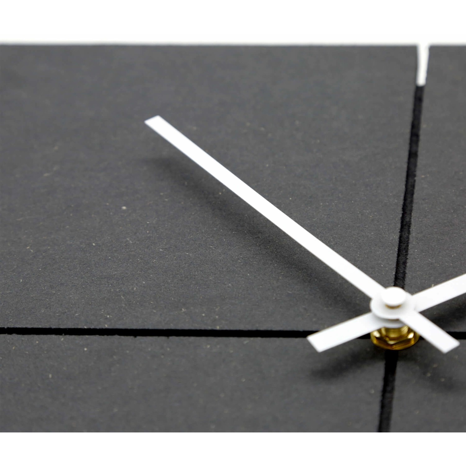 Glowster Schwarze Wanduhr 50cm - Vintage Design Mit Schwert-Zeigern Und Seilzug