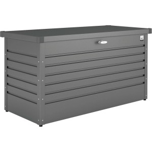 Biohort Freizeitbox 130, dunkelgrau-metallic, Universalbox aus Metall mit Drehgriff-Zylinderschloss.