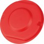 Roter Signaldeckel, Ø 70 mm, für Schalterdosen – Schutz und einfaches Wiederfinden beim Verputzen.