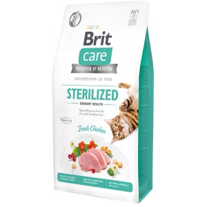 Brit Care Katzenfutter Adult Sterilized Insect & Herring, 7kg Packung. Trockenfutter für sterilisierte Katzen.