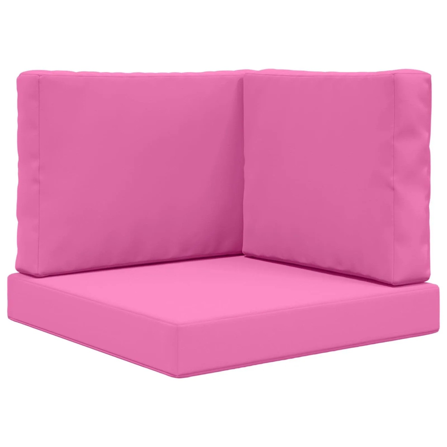 vidaXL Sofakissen für Draußen 3-Tlg Rosa Polyester 900759