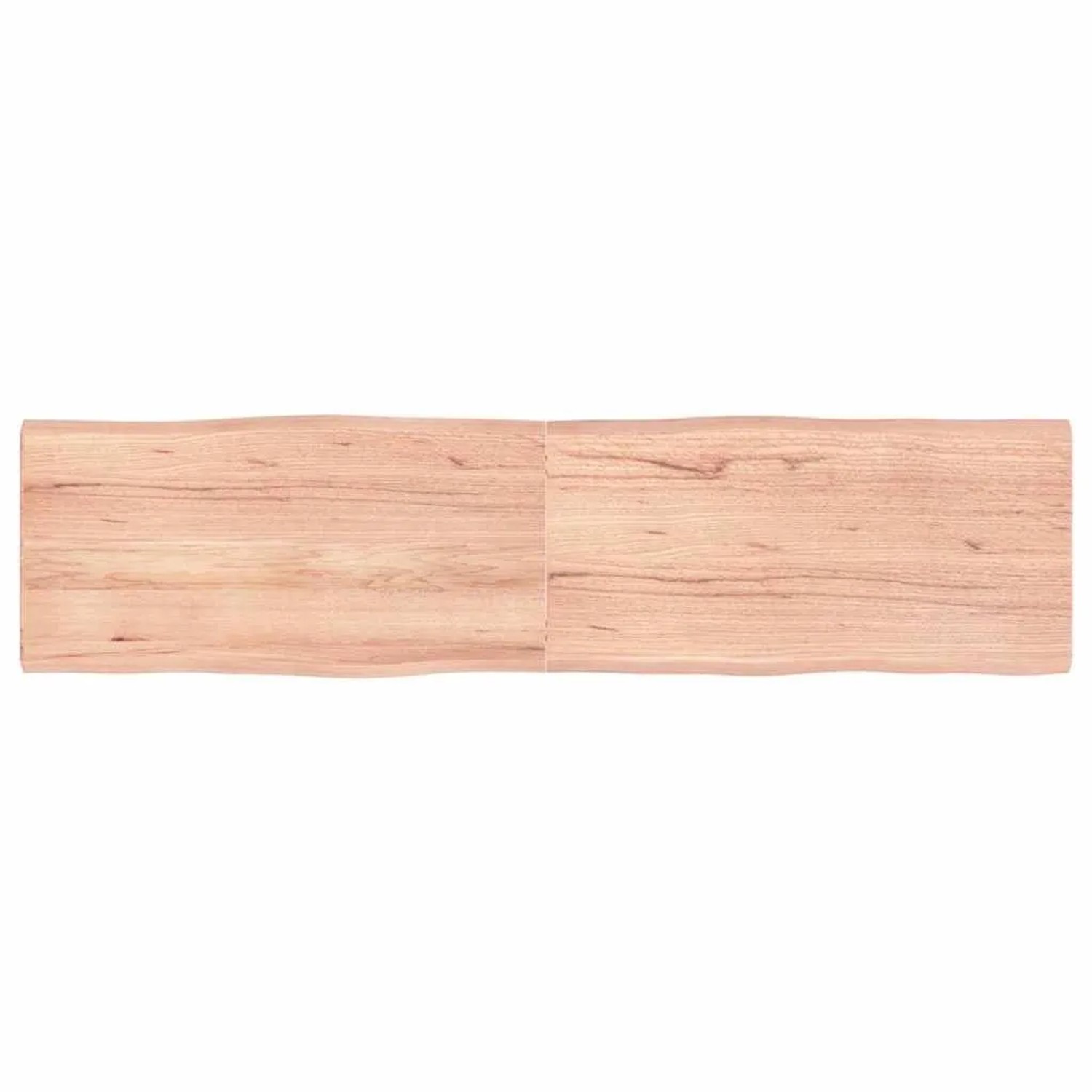 vidaXL Tischplatte 160x40x2-4 cm Massivholz Behandelt Baumkante 363968