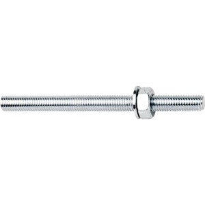 Glänzende, verzinkte Celo Ankerstange Resi Ast M8x110 mm mit Mutter und Unterlegscheibe für Injektionsmörtel.