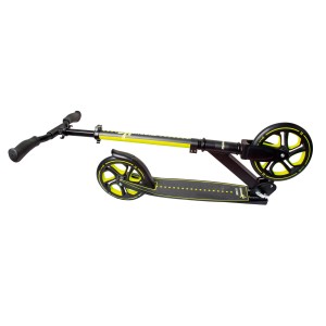 Muuwmi Aluminium Scooter Pro, Lime, mit 215 mm Rollen, ABEC 7 Kugellager, höhenverstellbar.