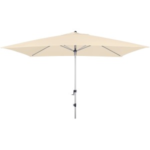 Doppler Marktschirm Expert, 200x300 cm, Natur. Rechteckiger Sonnenschirm mit Kurbel.