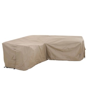 Beige Siena Garden Schutzhülle für L-förmige Lounge Plus, 220x220x90 cm.