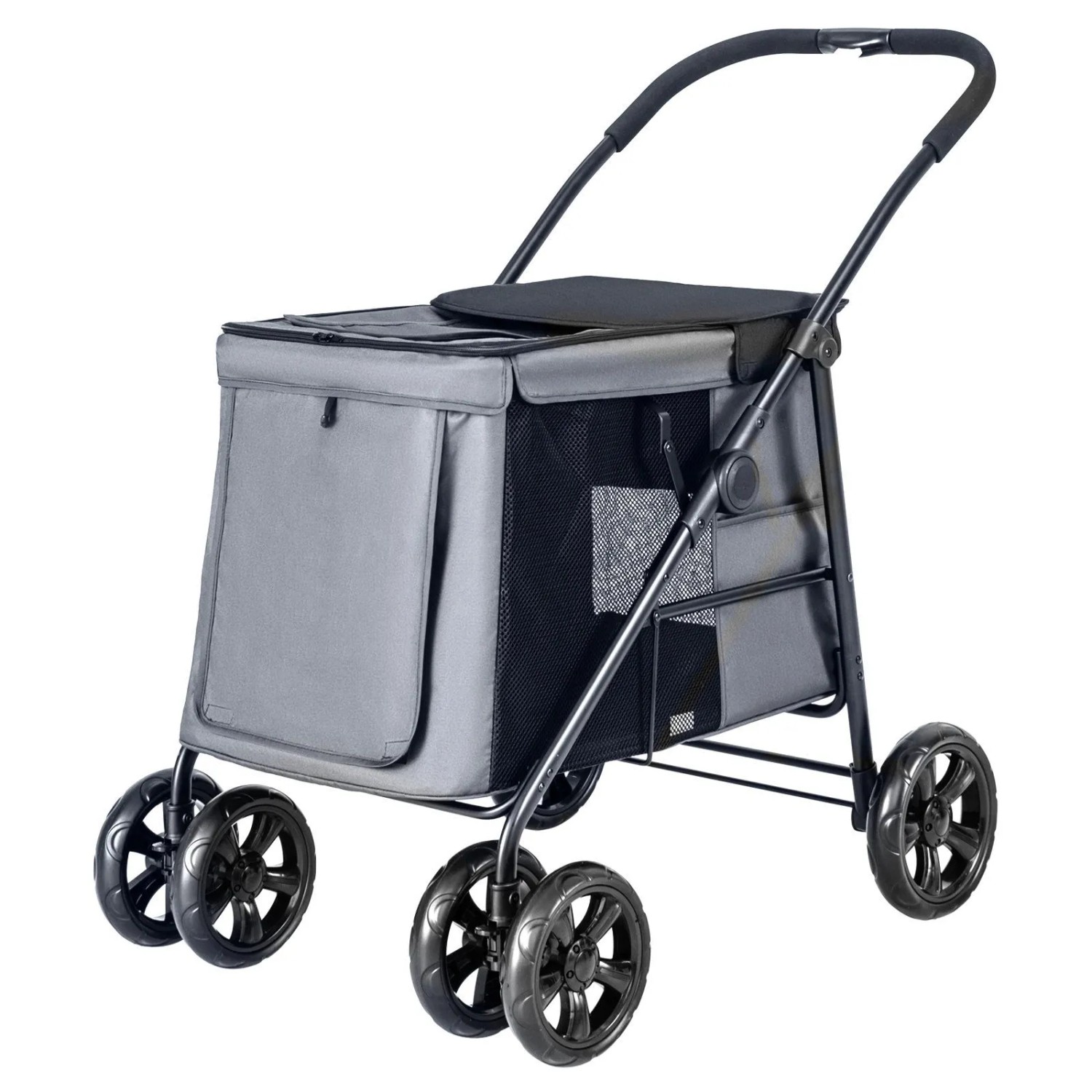 Costway Hundebuggy Klappbar Bis 40 kg Grau