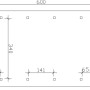 Skizze des Satteldach-Carports Wallgau 430x600 cm mit Maßangaben für Montage.