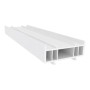 Weißes Quadroform Verbreiterungsprofil, 24x70x1400 mm, für Fenster-Zubehör.