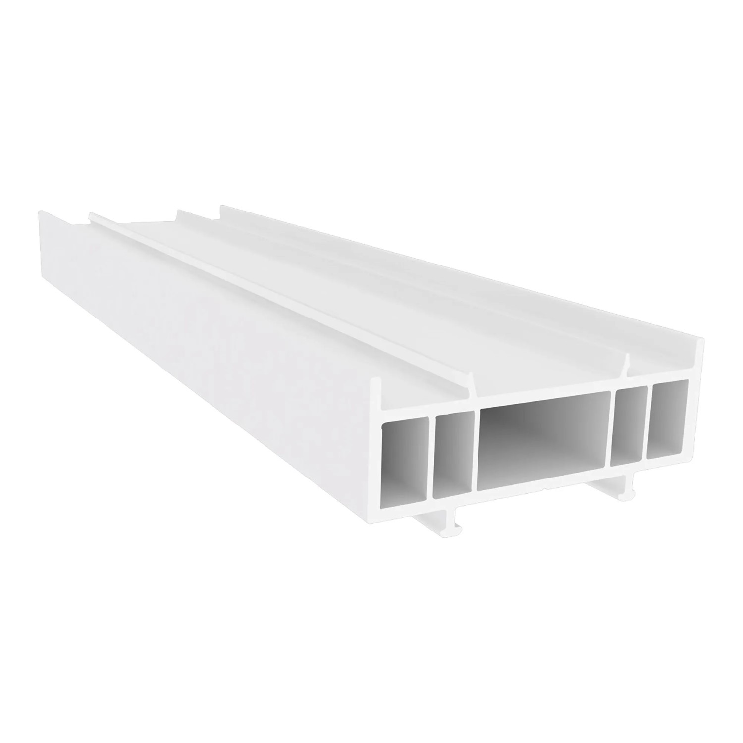 Weißes Quadroform Verbreiterungsprofil, 24x70x1400 mm, für Fenster-Zubehör.