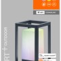 Ledvance Smart+ LED-Tischleuchte Frame, dunkelgrau, Multicolor. Smarte Außenleuchte mit Farbwechsel.