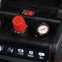 Detailaufnahme: Einhell Kompressor TC-AC 190/6/8 Ölfrei mit Manometer und Bedienelementen.