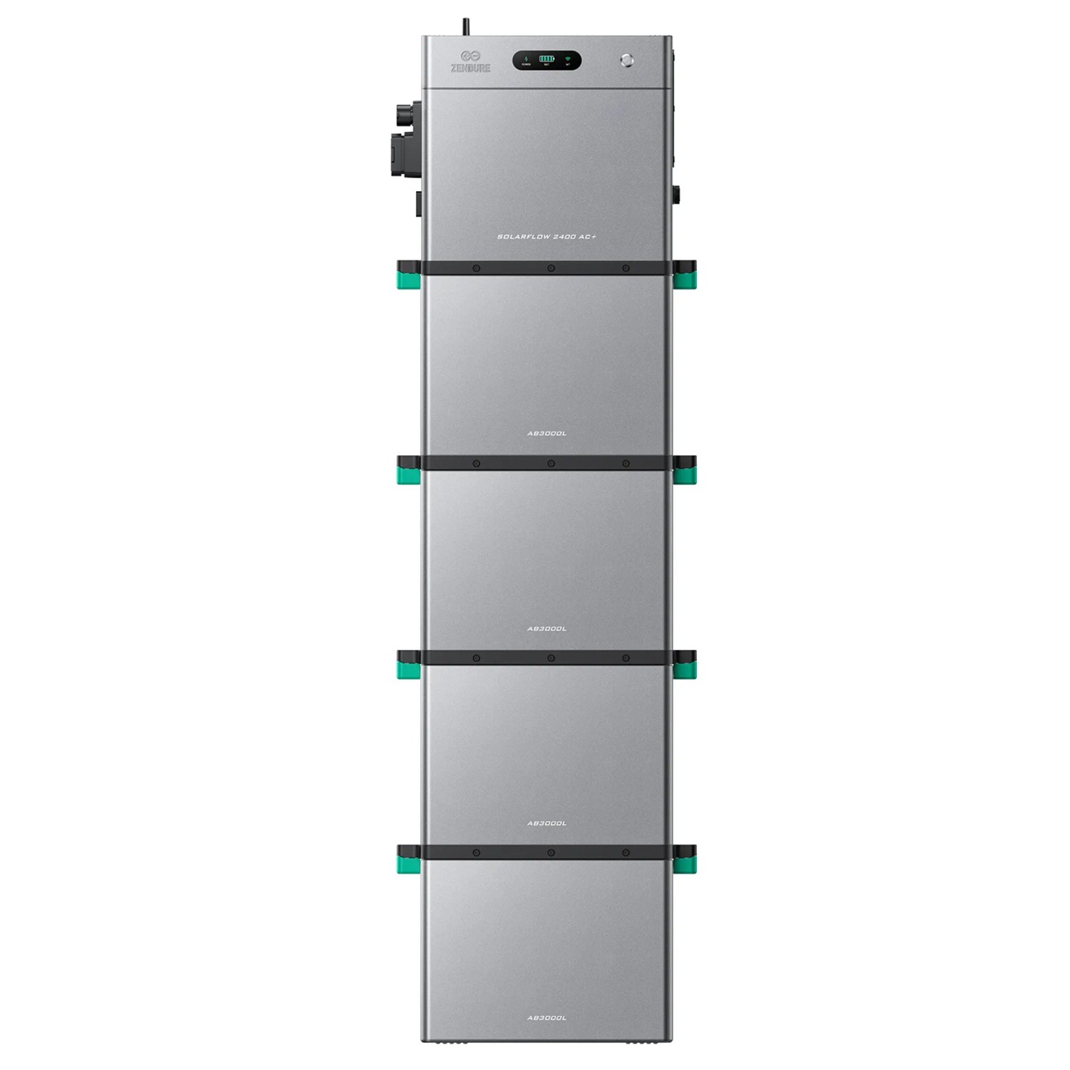 ZENDURE SuperCharged SolarFlow 2400 AC Plus Balkonkraftwerk Bidirektionaler AC Ausgang Bis 2400W Mit 4 AB3000L